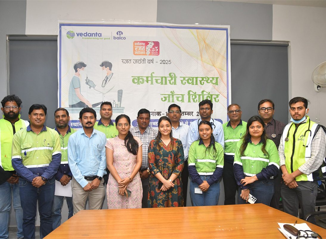 BALCO Organises Health Check-up Camp in Collaboration with the Government of Chhattisgarh